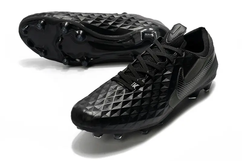 Nike Tiempo Legend 8 Elite FG - Black/Midnight Black/Onyx Black