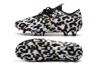 Nike Tiempo Legend 8 Elite FG - Black/Colorful Graphic/White Accents