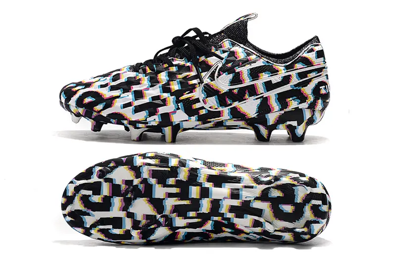 Nike Tiempo Legend 8 Elite FG - Black/Colorful Graphic/White Accents