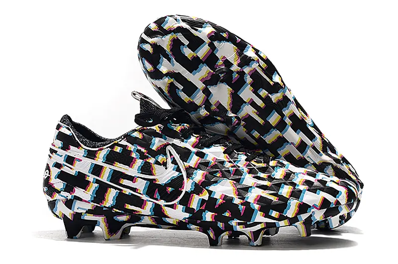 Nike Tiempo Legend 8 Elite FG - Black/Colorful Graphic/White Accents