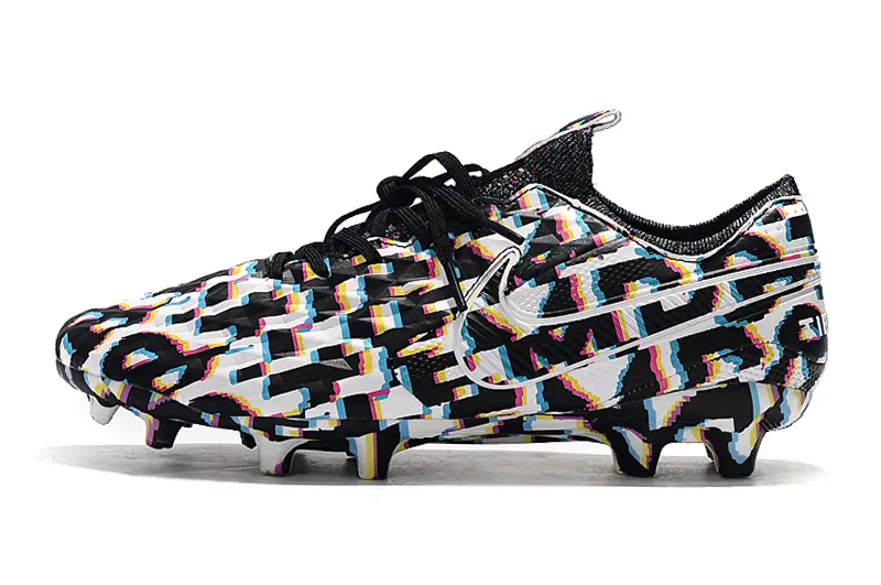 Nike Tiempo Legend 8 Elite FG - Black/Colorful Graphic/White Accents