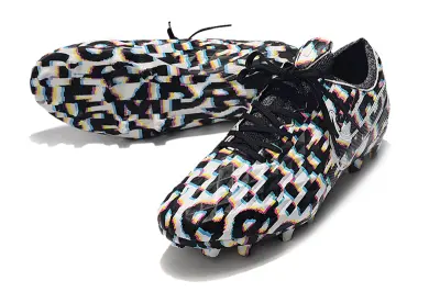 Nike Tiempo Legend 8 Elite FG - Black/Colorful Graphic/White Accents