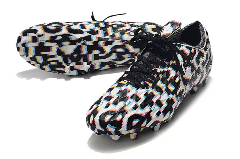 Nike Tiempo Legend 8 Elite FG - Black/Colorful Graphic/White Accents