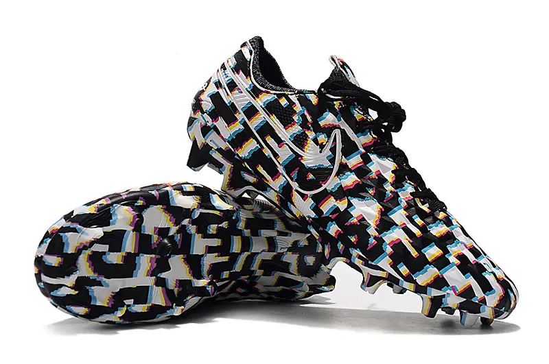 Nike Tiempo Legend 8 Elite FG - Black/Colorful Graphic/White Accents