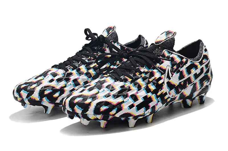 Nike Tiempo Legend 8 Elite FG - Black/Colorful Graphic/White Accents