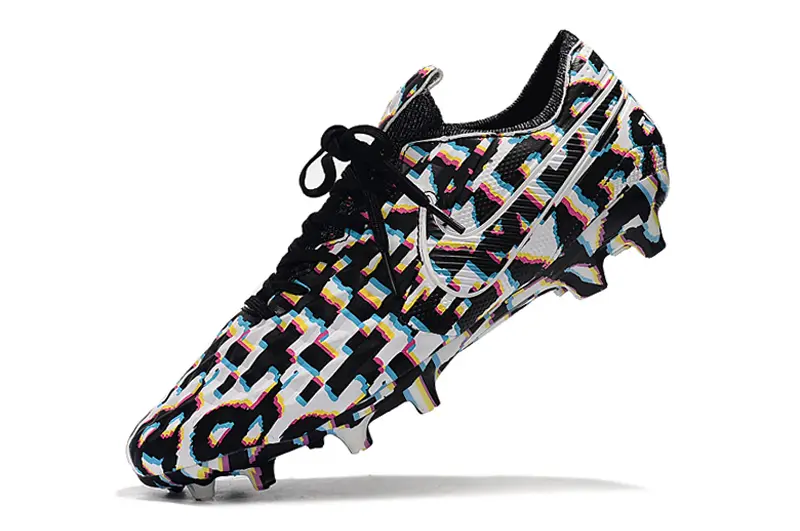 Nike Tiempo Legend 8 Elite FG - Black/Colorful Graphic/White Accents