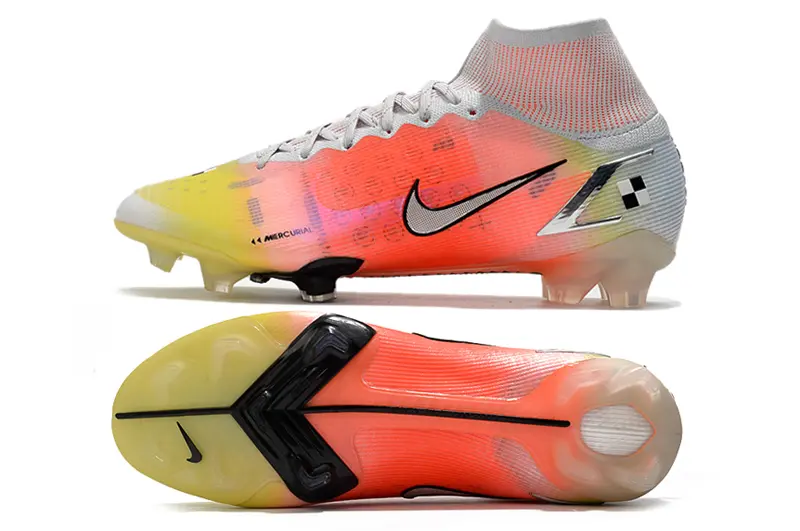 Nike Mercurial Superfly 8 Elite Mds FG - White/Sunset Orange/Voltage Yellow