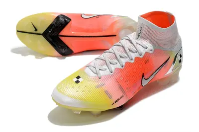 Nike Mercurial Superfly 8 Elite Mds FG - White/Sunset Orange/Voltage Yellow