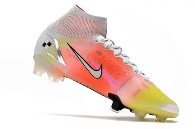 Nike Mercurial Superfly 8 Elite Mds FG - White/Sunset Orange/Voltage Yellow