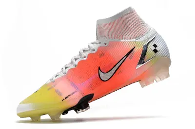 Nike Mercurial Superfly 8 Elite Mds FG - White/Sunset Orange/Voltage Yellow