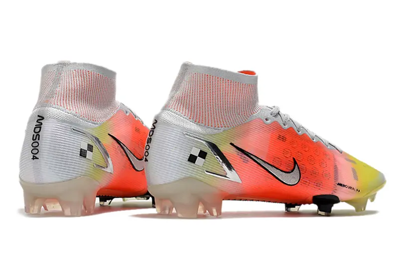 Nike Mercurial Superfly 8 Elite Mds FG - White/Sunset Orange/Voltage Yellow