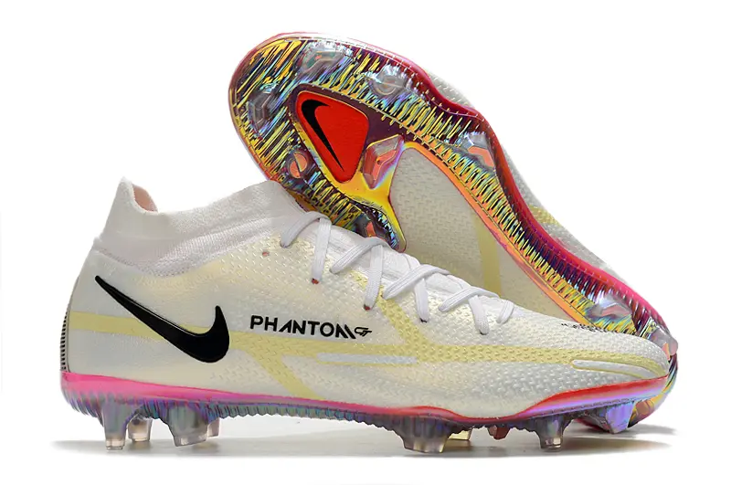 Nike Phantom GT 2 Elite DF FG - White/Bright Pink/Neon Yellow