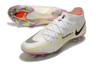 Nike Phantom GT 2 Elite DF FG - White/Bright Pink/Neon Yellow