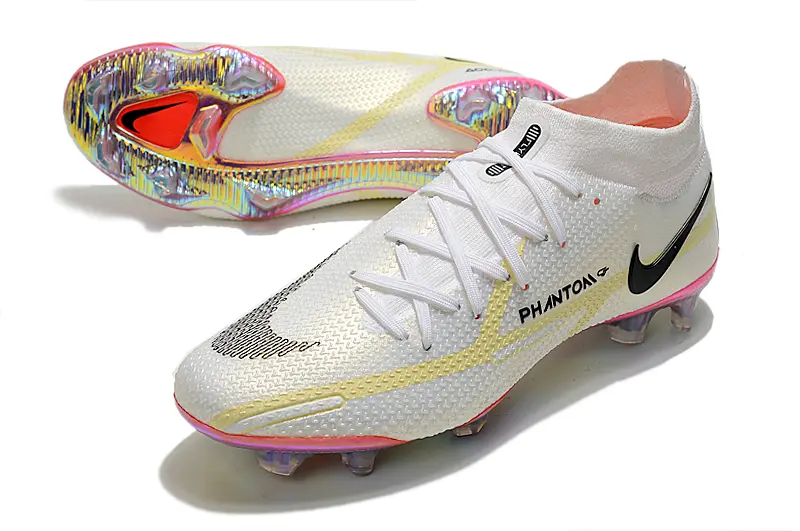 Nike Phantom GT 2 Elite DF FG - White/Bright Pink/Neon Yellow