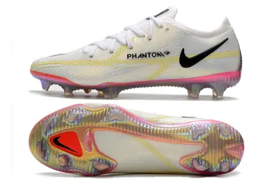 Nike Phantom GT 2 Elite FG - White/Neon Yellow/Rose Pink