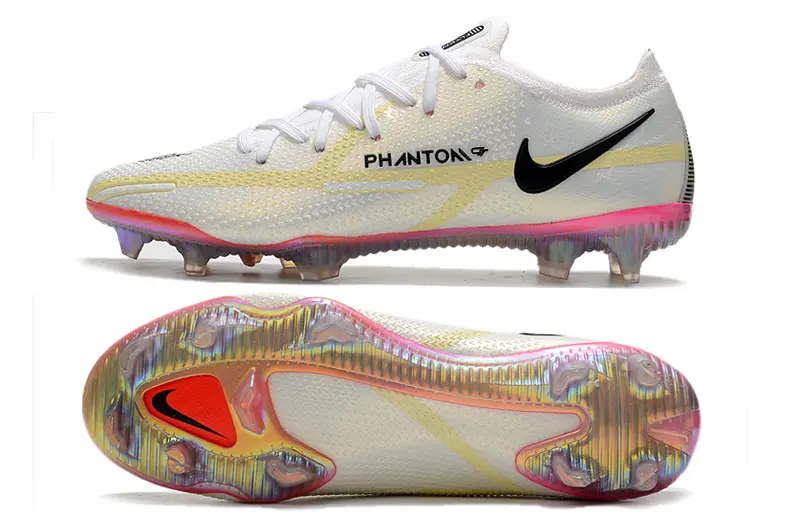 Nike Phantom GT 2 Elite FG - White/Neon Yellow/Rose Pink