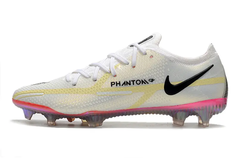 Nike Phantom GT 2 Elite FG - White/Neon Yellow/Rose Pink