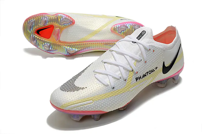 Nike Phantom GT 2 Elite FG - White/Neon Yellow/Rose Pink