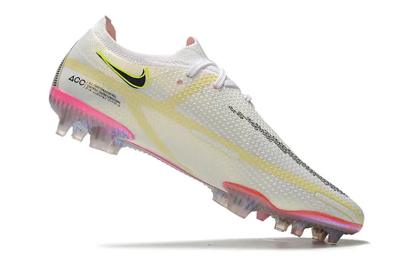 Nike Phantom GT 2 Elite FG - White/Neon Yellow/Rose Pink