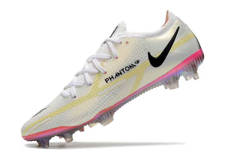 Nike Phantom GT 2 Elite FG - White/Neon Yellow/Rose Pink