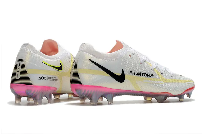 Nike Phantom GT 2 Elite FG - White/Neon Yellow/Rose Pink