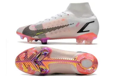 Nike Mercurial Superfly 8 Elite FG - White/Iridescent Pink/Black