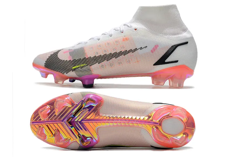 Nike Mercurial Superfly 8 Elite FG - White/Iridescent Pink/Black