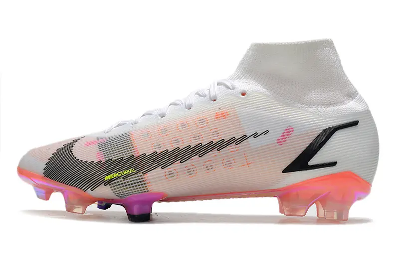 Nike Mercurial Superfly 8 Elite FG - White/Iridescent Pink/Black