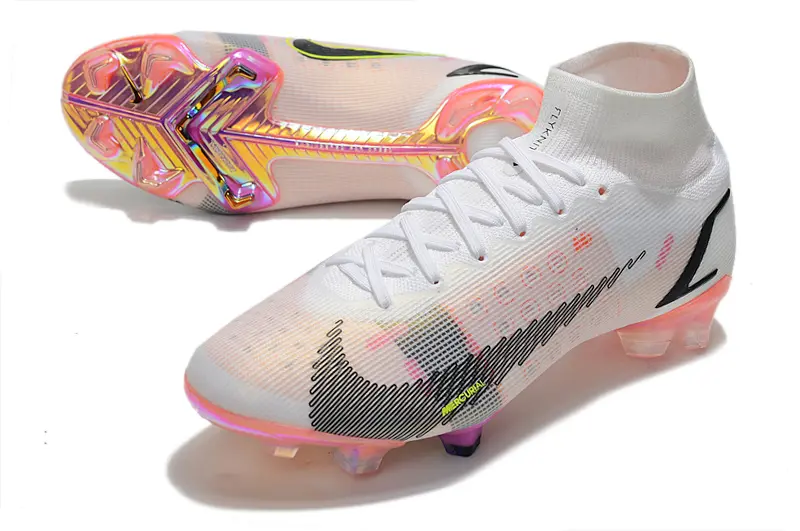 Nike Mercurial Superfly 8 Elite FG - White/Iridescent Pink/Black