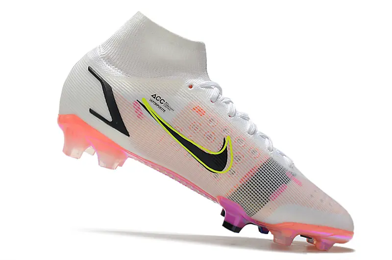 Nike Mercurial Superfly 8 Elite FG - White/Iridescent Pink/Black
