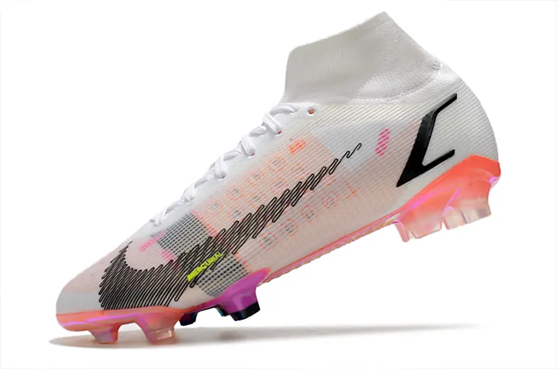Nike Mercurial Superfly 8 Elite FG - White/Iridescent Pink/Black
