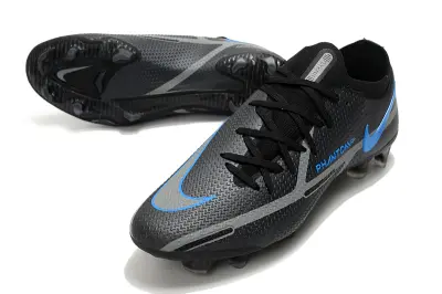 Nike Phantom GT 2 Elite FG - Black/Carbon Black/Photo Blue