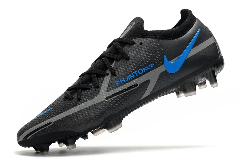 Nike Phantom GT 2 Elite FG - Black/Carbon Black/Photo Blue