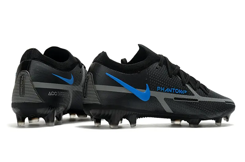 Nike Phantom GT 2 Elite FG - Black/Carbon Black/Photo Blue