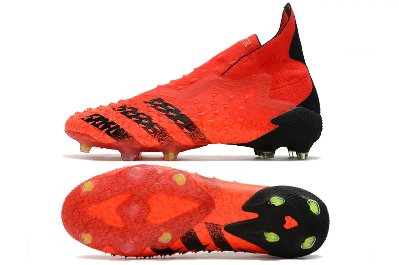 Adidas Predator Freak+ Laceless FG - Red/Flame Red/Stealth Black