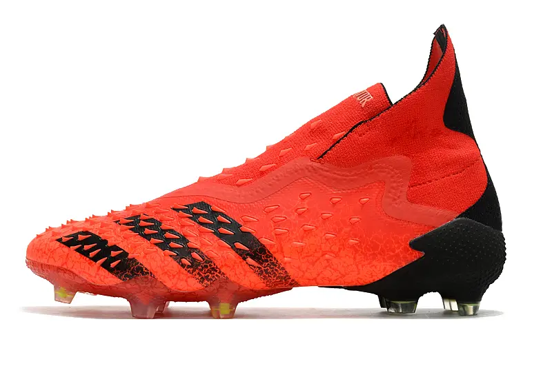Adidas Predator Freak+ Laceless FG - Red/Flame Red/Stealth Black