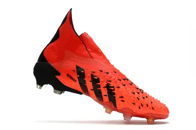 Adidas Predator Freak+ Laceless FG - Red/Flame Red/Stealth Black