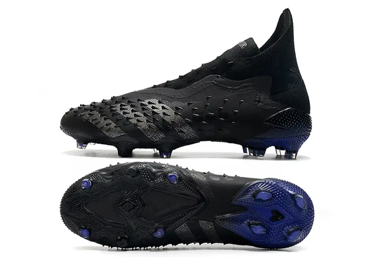 Adidas Predator Freak+ Laceless FG - Black/Midnight Black/Deep Blue