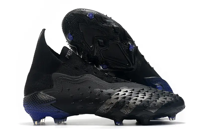 Adidas Predator Freak+ Laceless FG - Black/Midnight Black/Deep Blue