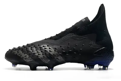 Adidas Predator Freak+ Laceless FG - Black/Midnight Black/Deep Blue