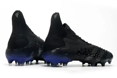 Adidas Predator Freak+ Laceless FG - Black/Midnight Black/Deep Blue