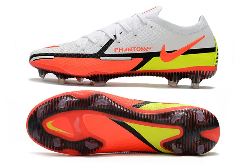 Nike Phantom GT 2 Elite FG - White/Fiery Orange/Electric Yellow