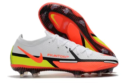 Nike Phantom GT 2 Elite FG - White/Fiery Orange/Electric Yellow