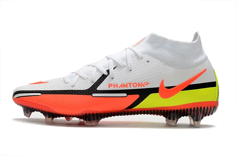 Nike Phantom GT 2 Elite DF FG - White/Vibrant Orange/Neon Yellow