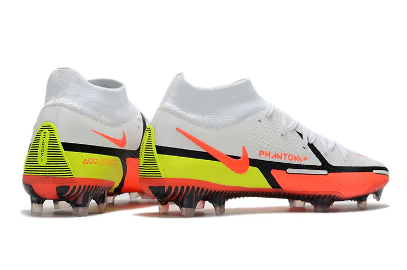 Nike Phantom GT 2 Elite DF FG - White/Vibrant Orange/Neon Yellow