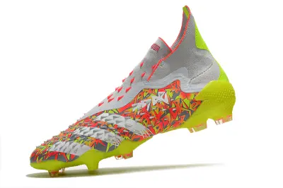 Adidas Predator Freak+ Laceless FG - Gray/Neon Yellow/Fusion Orange