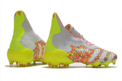 Adidas Predator Freak+ Laceless FG - Gray/Neon Yellow/Fusion Orange