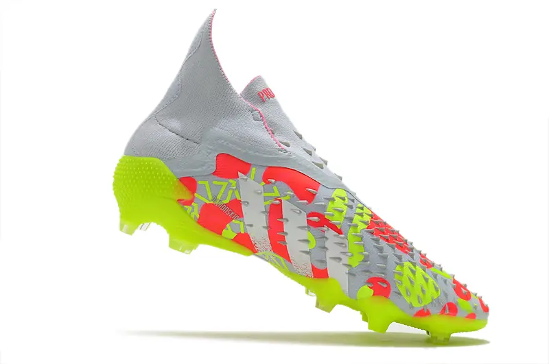 Adidas Predator Freak+ Laceless FG - White/Neon Pink/Glowing Green