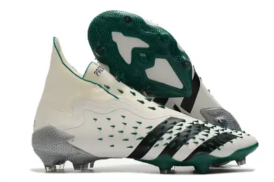Adidas Predator Freak+ Laceless FG - White/Elegant Green/Shadow Black