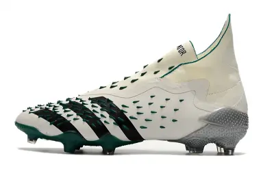 Adidas Predator Freak+ Laceless FG - White/Elegant Green/Shadow Black